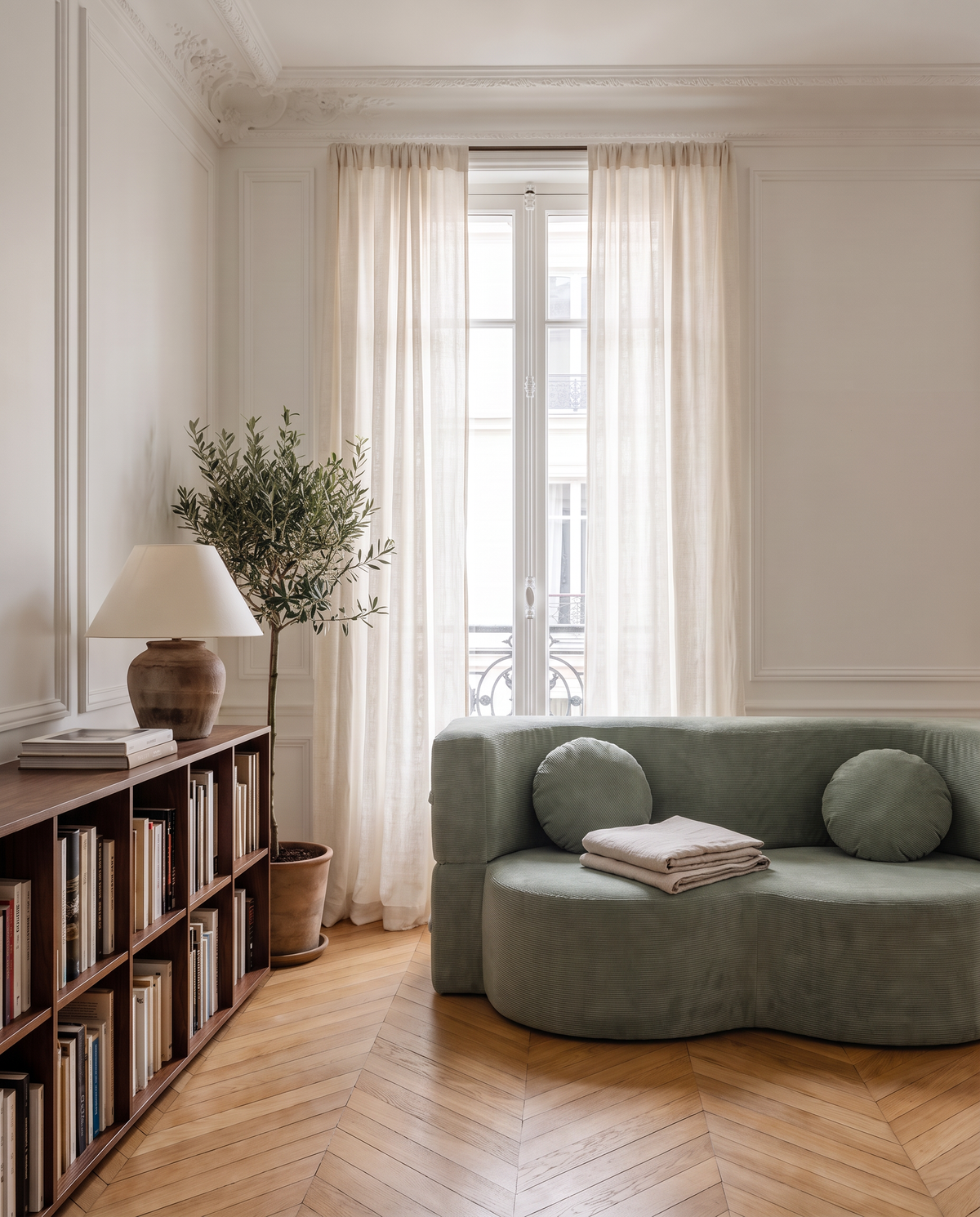 Le Convertible sauge dans une chambre d'amis