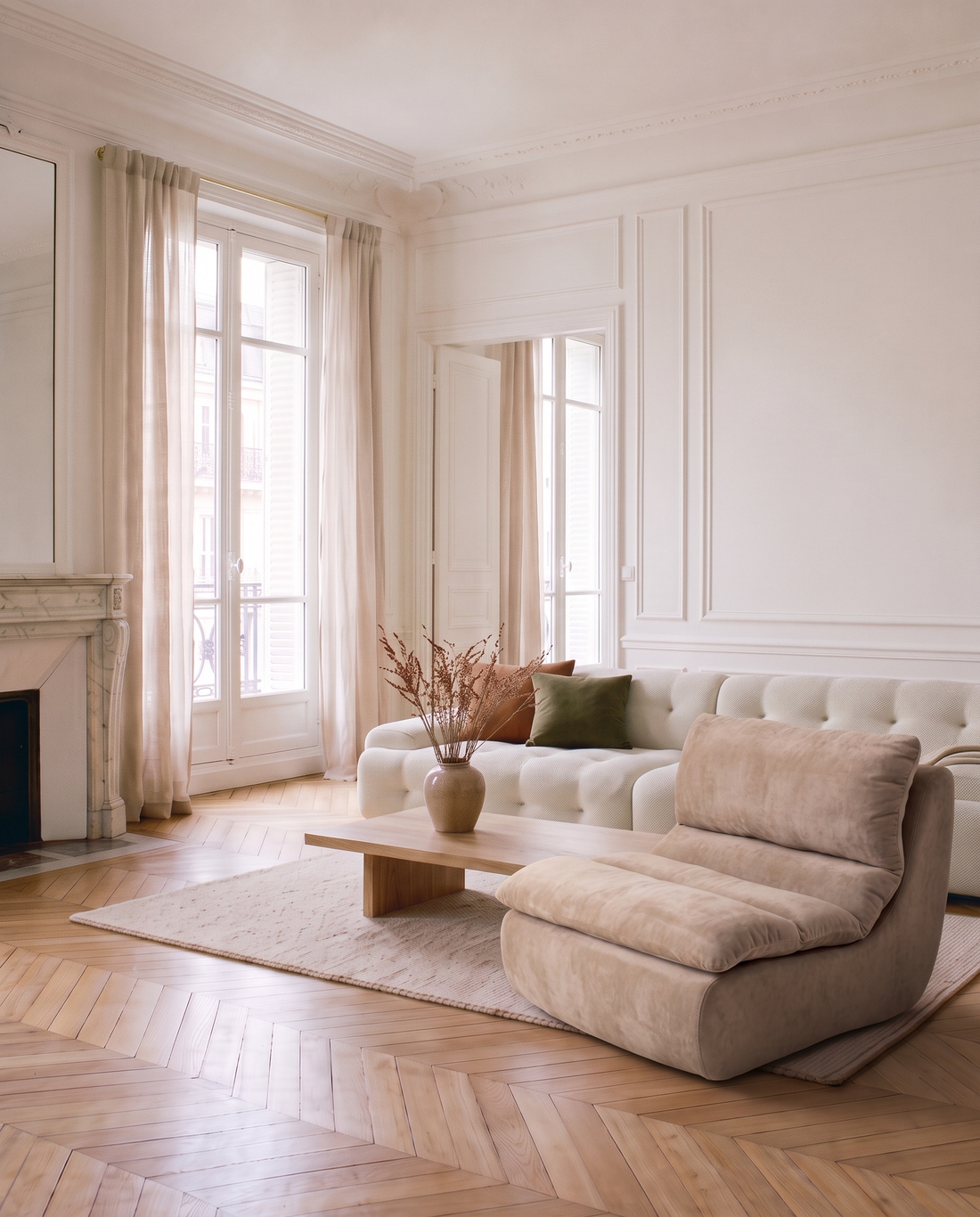 Le Cocon taupe dans le salon