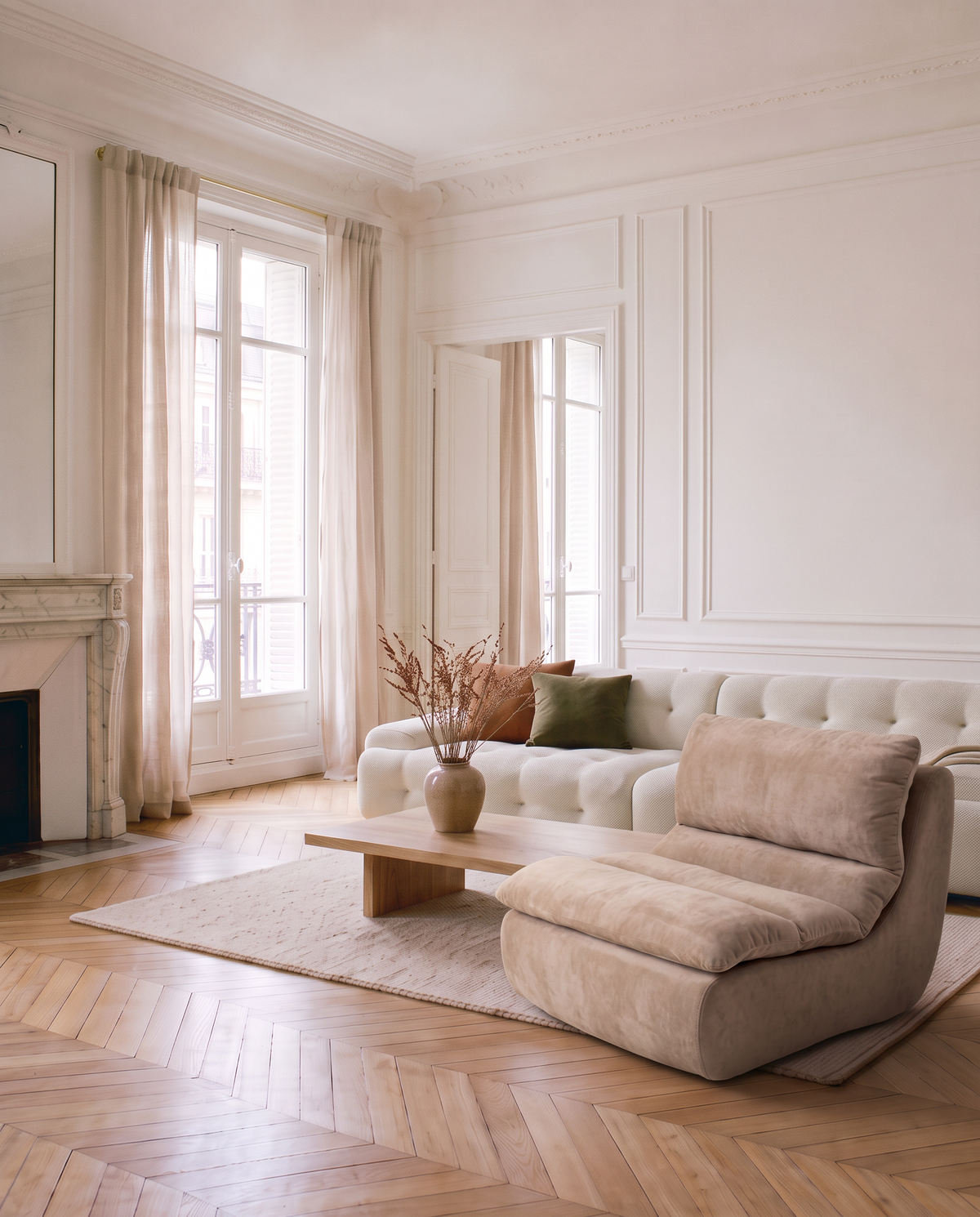 Le Cocon taupe dans le salon