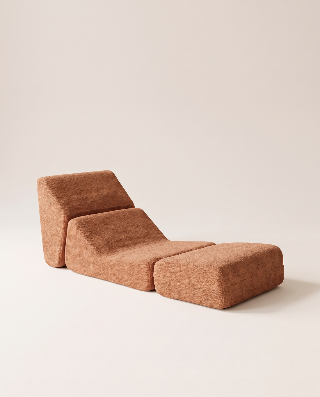La Dépliable, chauffeuse, coloris terracotta